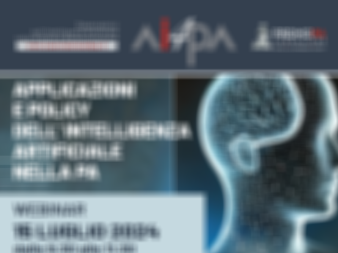 In questa pagina troverai i prossimi webinar dell’Osservatorio AI4PA